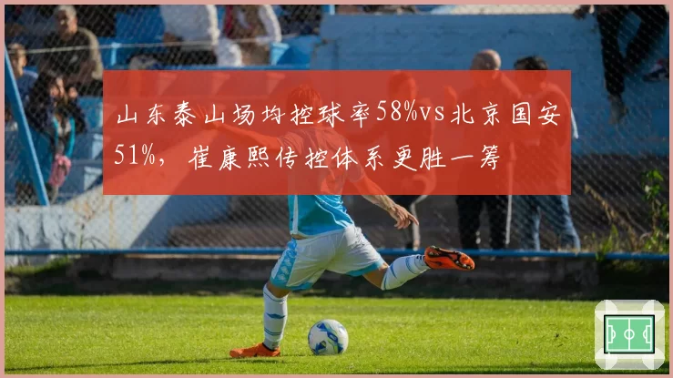 山东泰山场均控球率58%vs北京国安51%，崔康熙传控体系更胜一筹